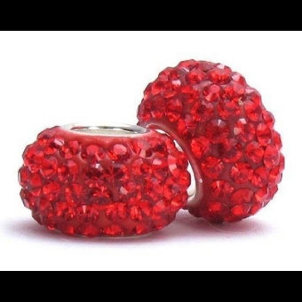 Charmed Memories Ruby Red Swarovski 925 Bead